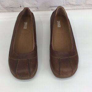 Duluth Trading Co. Leather Loafers Light Academia Andina Skimmer Women's Size 8